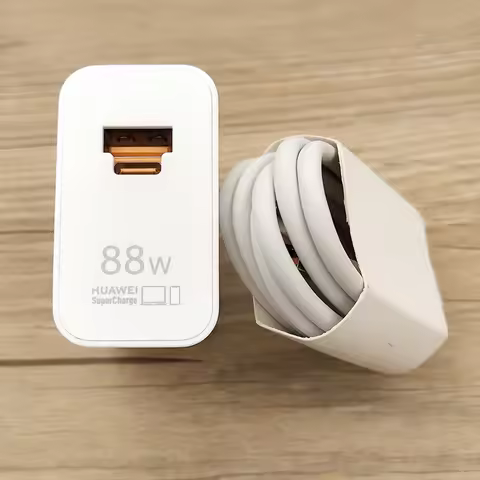88W Original Huawei Mate60 Pro+ P60 Pro Super Fast Charger Dual Port USB C Power Adapter 6A Cable Fo
