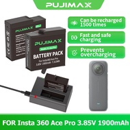 PUJIMAX PJ-Ace Pro 1900mAh 3.85V Li-ion Battery for Insta360 Ace Pro Rechargeable Replacement Pack