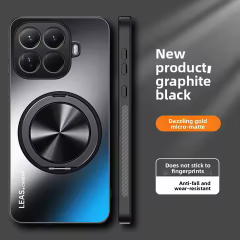 For Xiaomi 15T Pro Case Luxury Matte 360° Rotating Bracket Magnetic Back Cover For Xiaomi MI 15 T MI