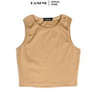 Áo Ba Lỗ Croptop Nữ Kamong Dáng Áo 3 Lỗ Ôm Chất Liệu Thun Cotton 100% Co Dãn Mạnh.