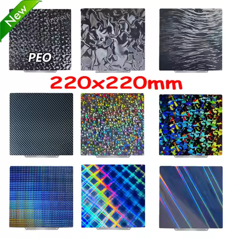 220x220mm PEI Plate Doule Sided Print Build Plate Spring Steel Sheet For Anet A8/Anet A6 Wanhao Dupl