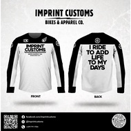 3D Printed Polyester Breathable Quick Dry Unisex Imprint Custom Motorcycle/Cycling Riding Long Sleev