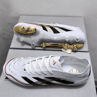 Predator Accuracy+ 25th Elite FG 36--45 White/Glod Football Boots Outdoor Wear-resistant Football Sh