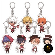 Keychain, Standee Obey Me Lucifer Mammon-Leviathan Satan Beelzebub Study and Work Desk Decoration