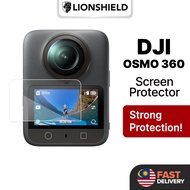 (MY) LionShield DJI Osmo 360 Screen Protector 9H Tempered Glass - HD Clear, Fingerprint-Resistant, C
