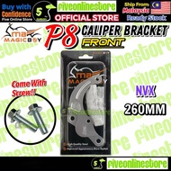 MAGIC BOY Caliper Pump P8 P8-II P34 Caliper Bracket 2 POT Front Brake Caliper CNC Y15 Y16 RS150 LC13