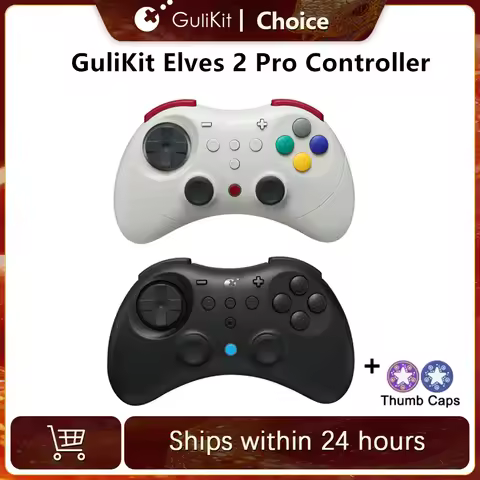 GuliKit Elves 2 Pro Wireless Gaming Controller for Switch 2,Windows,iOS & Android, Hall Joysticks,10