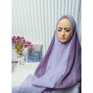 PARIS HIJAB 2 COLORS back and forth mix SWAROVSKI || September 2-COLOR COMBINATION VEIL