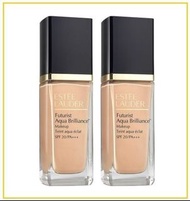 順豐包郵 實惠兩支裝 ESTEE LAUDER 雅詩蘭黛沁水養膚粉底液套裝 FUTURIST AQUA BRILLIANCE MAKEUP SPF20 PA+++ #1W0 DUO SET 30ML