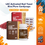 LAC Activated Red Yeast Rice/Pure Cordyceps 60 Vegicaps - Cholesterol Support, Energy & Vitality Sup