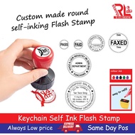Round cop Office Stamp Custom Made Stamp / Pre Ink Rubber Stamp / Self Ink Rubber Stamp / Round Chop