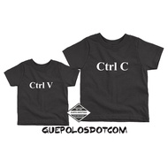 COUPLE T-SHIRT Father and Son Ctrl C (copy) Ctrl V (paste) - Father and Son Family Couple Clothes CO