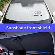 1pcs Toyota Car Windscreen UV Sun Shade Foldable Sunshade  Shade Visor Screen Cover for   RAV4 Corolla Fortuner Prius Plus Alphard Harrier Sienta Yaris Cross