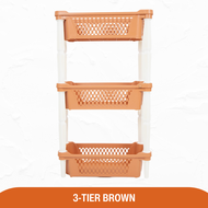 Premium Multi-Purpose Slim Kitchen Storage Rack 3-Tier Slim Storage Shelf