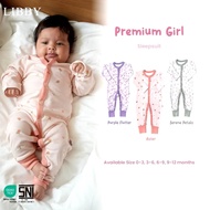 LB014 Libby Sleep Suit Premium Jumpsuit Pajamas Sleepwear Baby Girl 6-9 Months