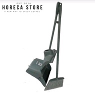 Heavy Duty Broom Dustbin - 75cm metal Handle Dustpan and Broom Set