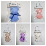 Small Bear Towel Thank You Bear Goodie Bag Gift Bag Berkat Kahwin Gift Gifts Party Wedding Gift Favours  Mother Day Gift