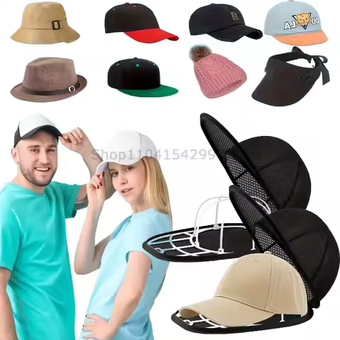 Hat Cleaner Cage for Washing Machine Hat Cleaner with Mesh Bag for Baseball Cap Non Deformed Machine