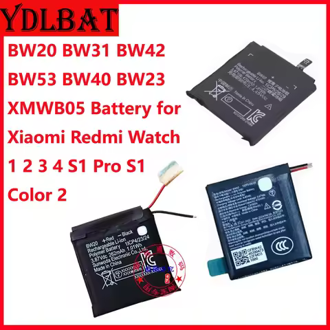 Newest Reliable BW53 BW40 BW23 XMWB05 BW20 BW31 BW42 Battery for Xiaomi Redmi Watch 1 2 3 4 S1 Pro S
