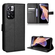 Fashion Diamond Flip Cover Redmi Note 11 Pro Plus 5G Wallet Case Redmi Note11 Pro+ 5G Lanyard PU Leather Casing Card Slots