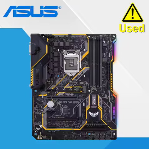 ASUS TUF Z370-Plus gaming LGA1151 DDR4 HDMI DVI M.2 Z370 ATX Motherboard with Gigabit LAN and USB 3.