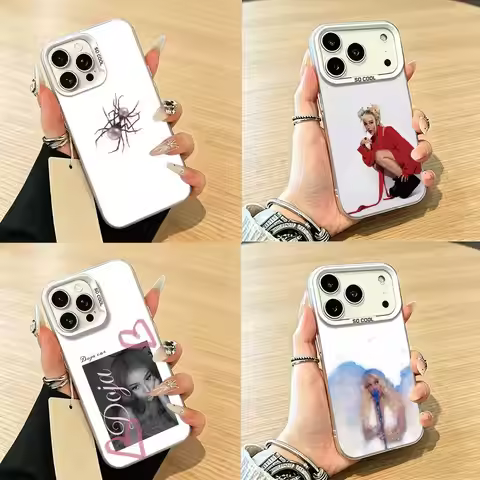 Doja Cat Singer Phone Case For iPhone 17,16,15,14,13,12,11 Plus,Pro Max,XS,Colorful Silver Phone cas