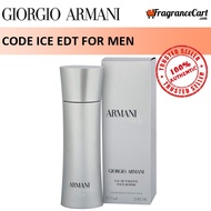 Giorgio Armani Code Ice EDT for Men (75ml/Tester) Eau de Toilette Silver Grey Gray [Brand New 100% Authentic Perfume]