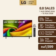 43 inch LG NANO 4K UHD AI NU85 Smart TV 2026