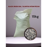 15kg Black Urud dhal / Kacang Ulunthu hitam Pecah/Ulunthu