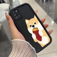 Case For Samsung Galaxy A31 Three-Color Silicone Shockproof Dog Phone Phone Case