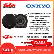 ONKYO  4"(100mm) 2-Way Coaxial Speaker 20W RMS 200W PEAK POWER X-C400C2