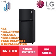 LG 2-DOOR INVERTER FRIDGE/REFRIGERATOR GN-B422SQWB 427L