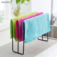 [baselife] High Quality Iron Towel Rack Kitchen Cupboard Hanging Wash Cloth Organizer Drying Rack [SG]