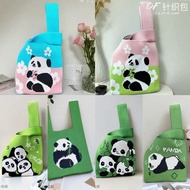 +Taoyuan Shipping Tote Bag Knitted Panda Chengdu Children Grandpa