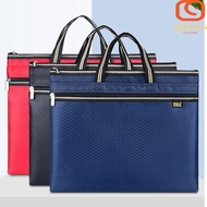 GLENES A4 Document Bag Canvas Universal Organizer Bag Office Supplies Briefcase File Bag File Organi