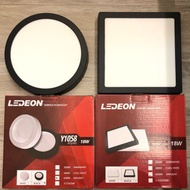 LEDEON Y1058 Y1059 LED 4000K SURFACE DOWNLIGHT ENERGY SAVING 18W/25W SQUARE @ ROUND (COOLWHITE - 4000K)