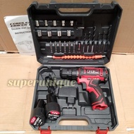 Cordless Drill Bor Cas Mesin Bor Cas Bor Tangan Bor 12V Jld