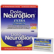 Neurobion Dolo Pain Reliever, Fever Reducer, Extra Strength, Fuerte, Alivia el Dolor, Reduce la Fieb