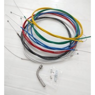 HITAM Gas Rope Fiber gas Cable Carbon Fiber/Black universal matic Duck Antem sport Length 190cm