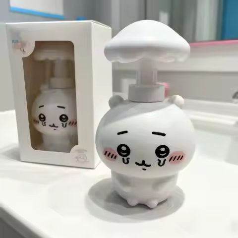 Chiikawa Foam Soap Dispenser Cute Cartoon Automatic Foaming Hand Soap Bottle Press Type Liquid Soap 