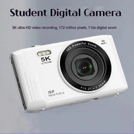 Retro Card Digital Camera 72MP HD Student Camera with 5K Video Capability Portable Travel Vlog Camer