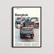 เอเชียประเทศไทยโปสเตอร์ท่องเที่ยวกรุงเทพเจียงเชียงใหม่ Rabi Koh Tao Koh Phangan พิมพ์ลายศิลปะบนผืนผ้