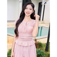 YOUNGER BY CARDINA women's shirt, rough fabric, elegant design with stylized ruffles and chest closu