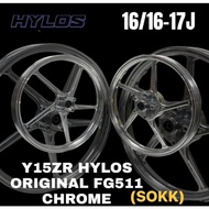 Y15 Y15ZR Y16 Y16ZR HYLOS FG511 ENKEI SPORT RIM CNC 100%ORIGINAL CHROME SILVER