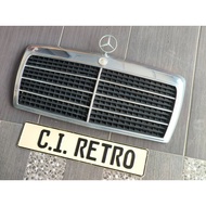 ORI W124 PRE FACELIFT OLD MODEL FRONT CHROME RADIATOR GRILL SARUNG MERCEDES BENZ