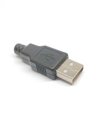 ปลั๊ก USB ตัวผู้ สำหรับต่อสายหัว USB ตัวผู้ พร้อมฝาครอบพลาสติก หัวปลั๊กUSB