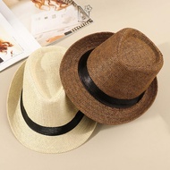 NARCIS Straw Panama Cap Gangster Cap Beach  Jazz Dress Hat