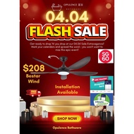 (Climate Voucher Ok & Installation Available) Bestar Wind Ceiling Fan