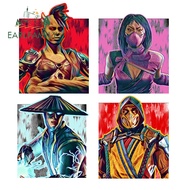 EARLFAMILY 13cm Sheeva Raiden Kitana Scorpion Mortal Kombat Arcade Game Car Sticker Creative Scratch