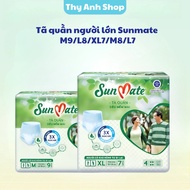 Sunmate adult diaper pants, soft, dry, spill-proof diaper pants M9/L8/XL7/M8/L7